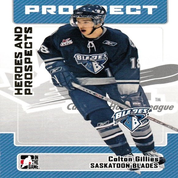 Colton Gillies (Saskatoon Blades) 2006 In The Game Prospects Card - Number 129 - Picture 1 of 2